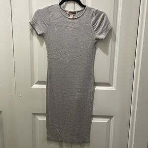 Gray slip dress